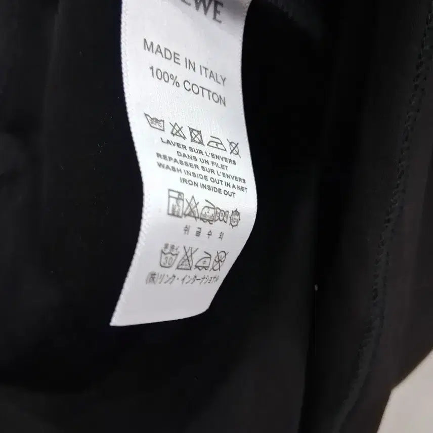 [BUNJANG] Black Short Sleeve T-Shirt / 블랙 번팔 티셔츠
