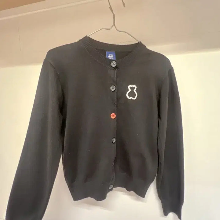 [BUNJANG] AC Studio Space Bear Round Neck Cardigan Black / 아코스튜디오 스페이스 아코 베어 라운드 넥 가디건 블랙