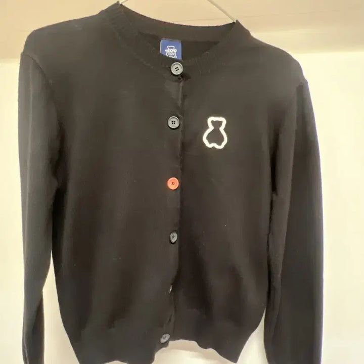[BUNJANG] AC Studio Space Bear Round Neck Cardigan Black / 아코스튜디오 스페이스 아코 베어 라운드 넥 가디건 블랙