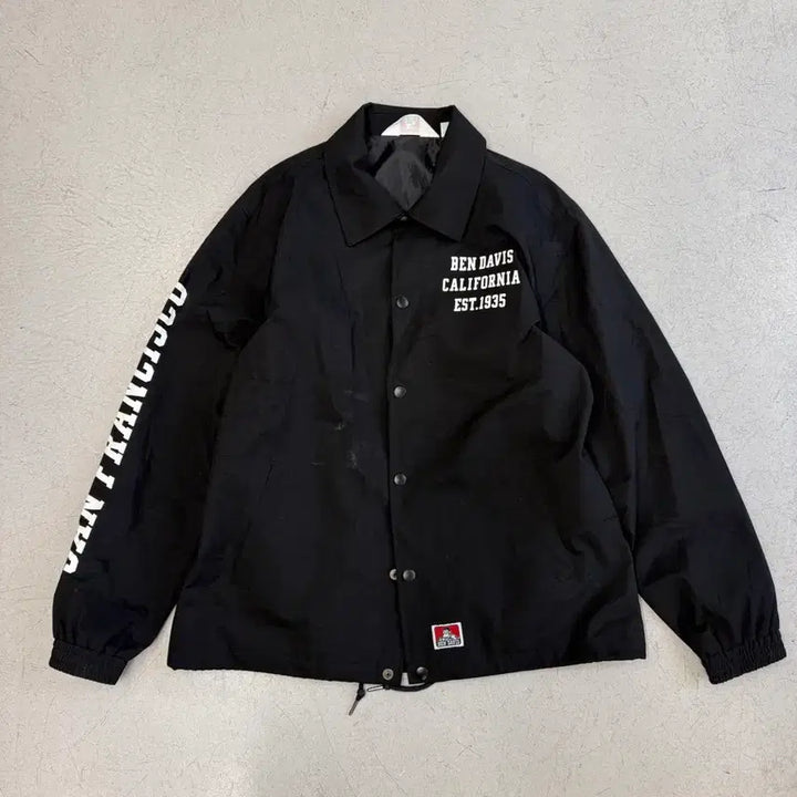 [BUNJANG] Ben Davis Black Coach Jacket / 벤 데이비스 블랙 코치 자켓