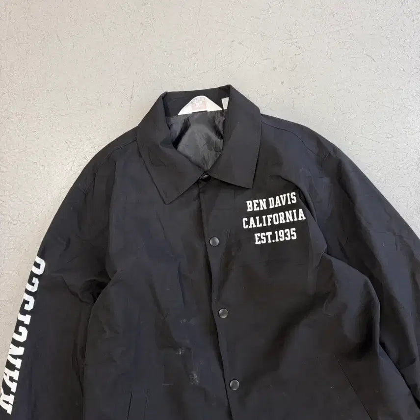 [BUNJANG] Ben Davis Black Coach Jacket / 벤 데이비스 블랙 코치 자켓