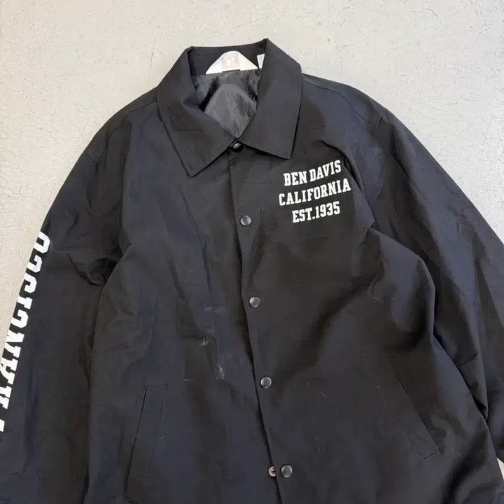 [BUNJANG] Ben Davis Black Coach Jacket / 벤 데이비스 블랙 코치 자켓