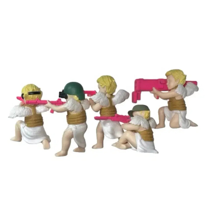 [BUNJANG] Cupid Angel Soldier Gun Figure Gacha Bundle Set / 큐피트 천사 군인 총 피규어 가챠 일괄