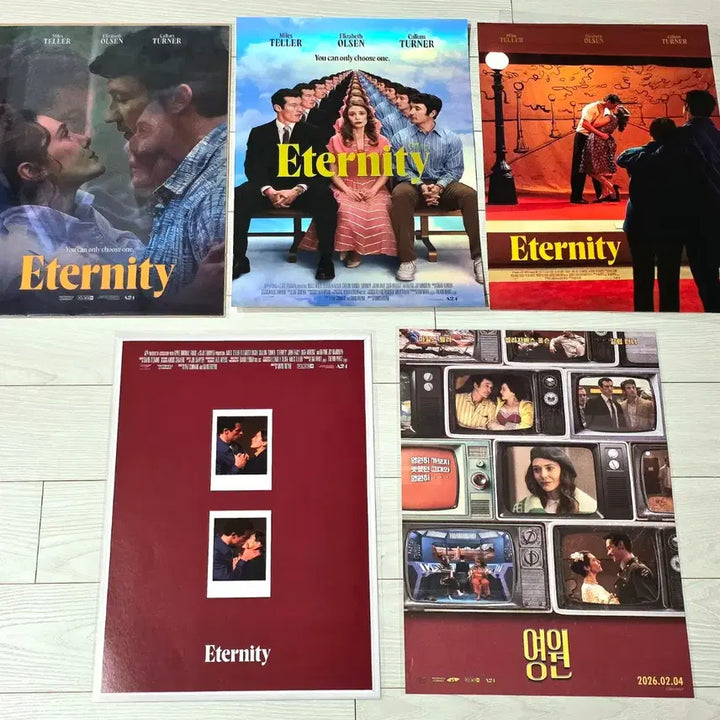 [BUNJANG] Eternity A3 Poster Set (Goods Package, Artgraphy, Special, Double-Sided Frame) / 영원 굿즈패키지아트그라피양면액자스페셜 포스터 영원Eternity포스터