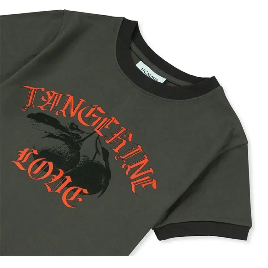 [BUNJANG] Noicomment TANGERINE RINGER TEE Charcoal / 노이커먼 티셔츠 TANGERINE RINGER TEE CH 차콜