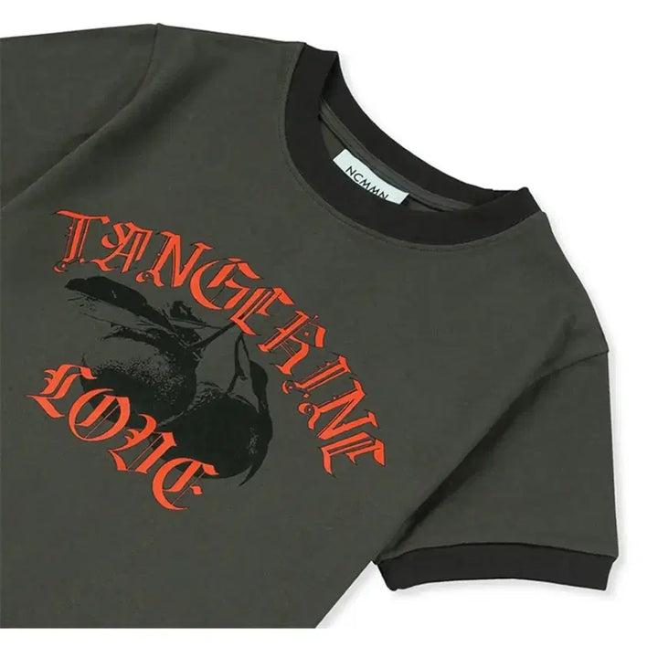 [BUNJANG] Noicomment TANGERINE RINGER TEE Charcoal / 노이커먼 티셔츠 TANGERINE RINGER TEE CH 차콜