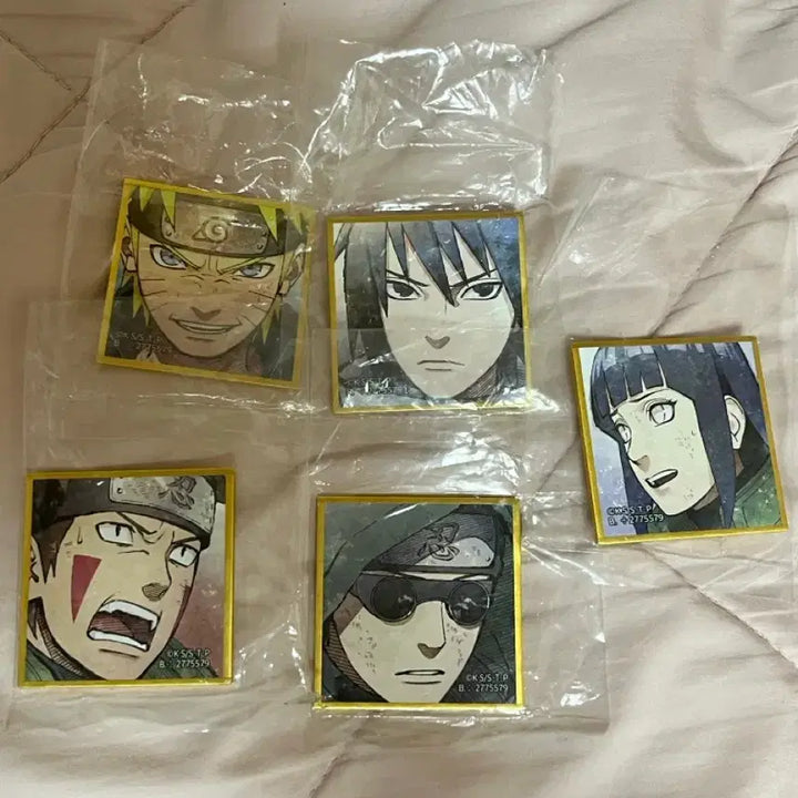 [BUNJANG] Naruto Sasuke Kiba Shikishi Bundle Set / 나루토 사스케 키바 색지 일괄