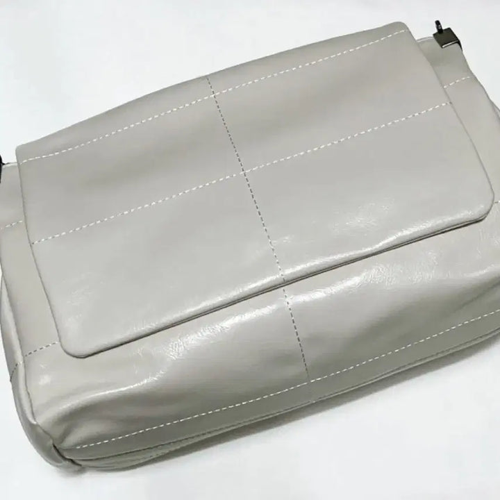 [BUNJANG] Zara Lock Flap Shoulder Bag Cream / 자라 락 플랩 숄더백 크림 (새상품&amp;공홈)