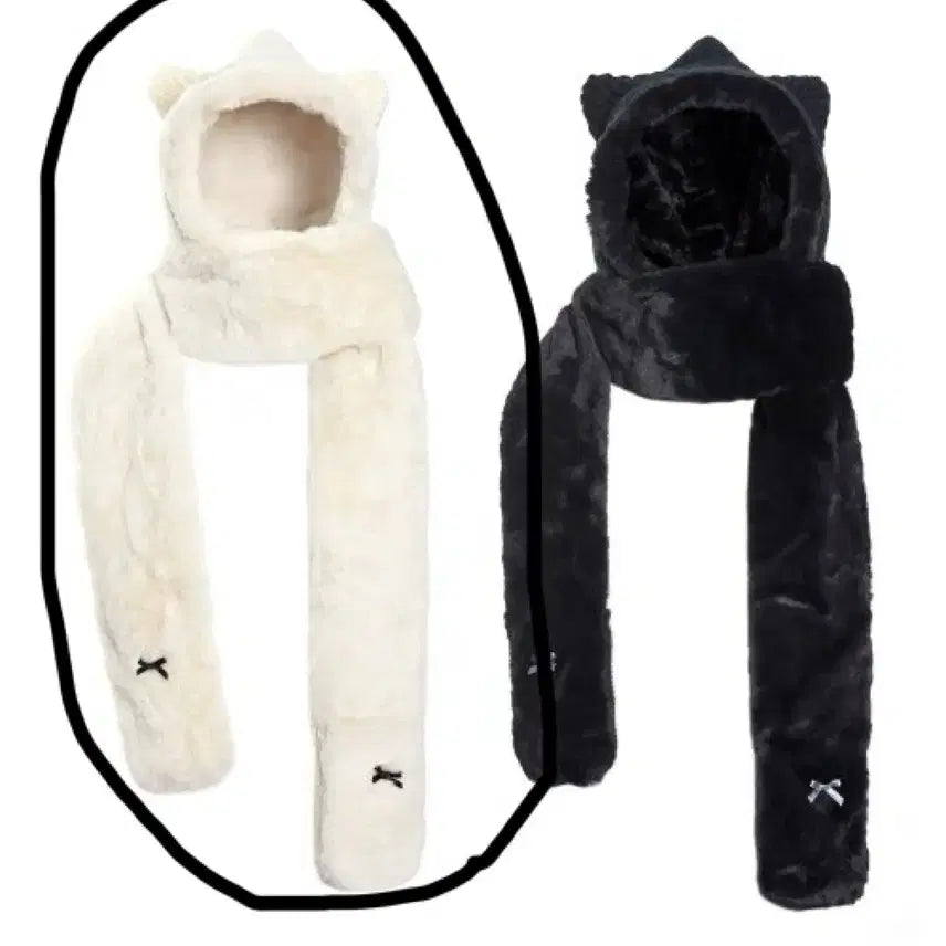 [BUNJANG] Zero Planet Reversible Eco Faux Fur Balaclava Ivory / 제로플래닛 리버시블 에코 퍼 바라클라바 아이보리