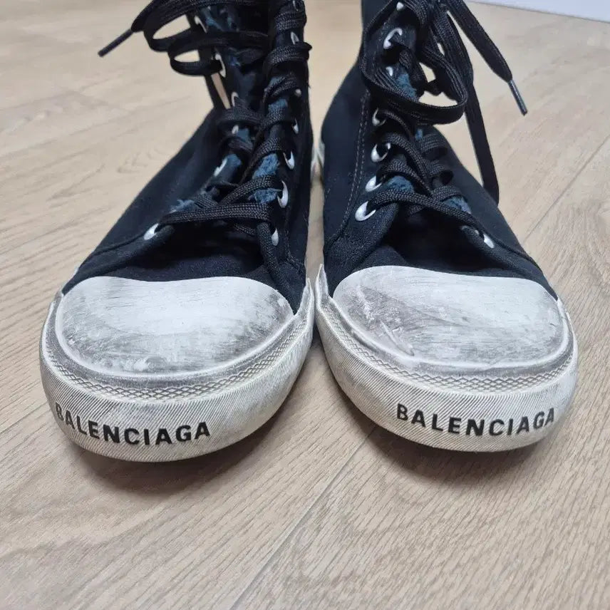 [BUNJANG] Balenciaga Black High-Top Sneakers Size 43 (280) / 발렌시아가 블랙 하이탑 43(280)