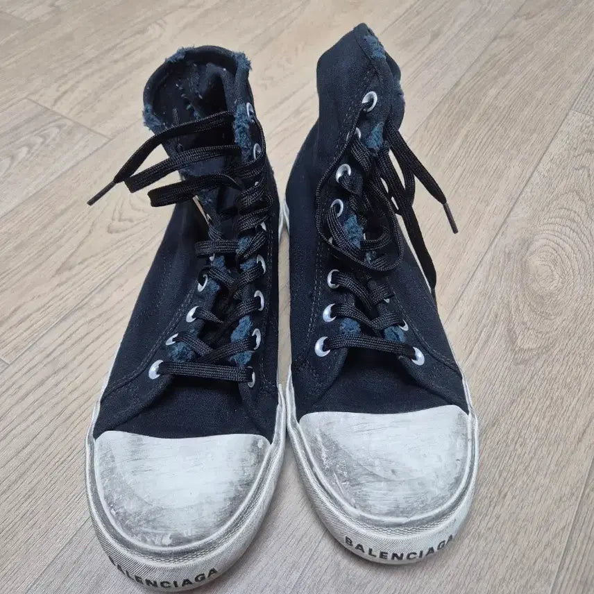 [BUNJANG] Balenciaga Black High-Top Sneakers Size 43 (280) / 발렌시아가 블랙 하이탑 43(280)