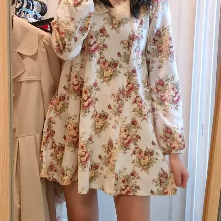 [BUNJANG] LIZLISA Himeji Floral Winter Dress / 리즈리사 히메카지 원피스 LIZLISA 히메갸루 플로럴 꽃무늬 겨울