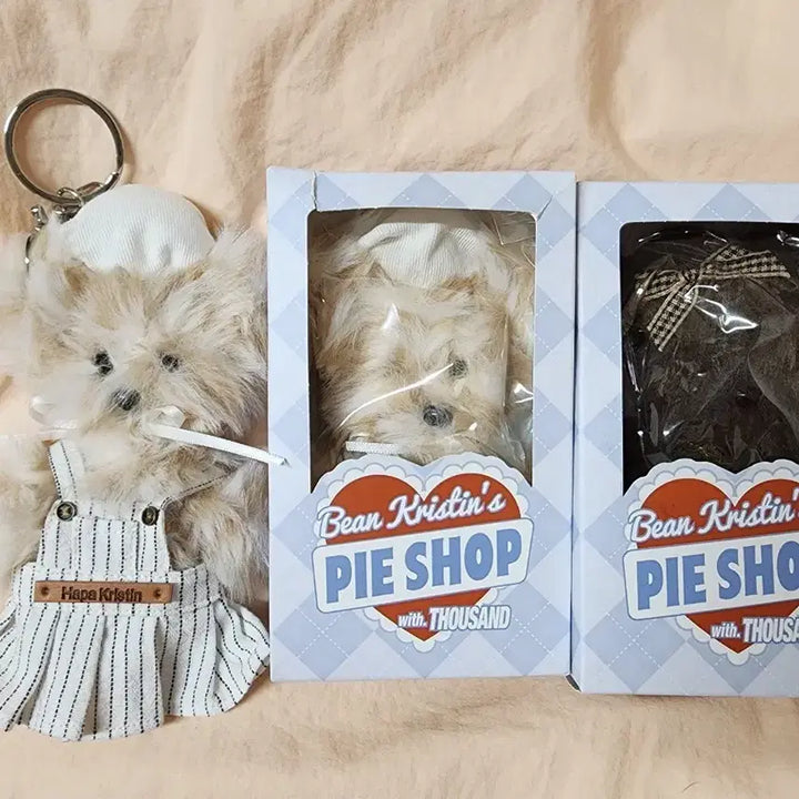 [BUNJANG] Hapa Kristin Teddy Bear Plush Keychain / 하파크리스틴 곰돌이 모루 인형 키링