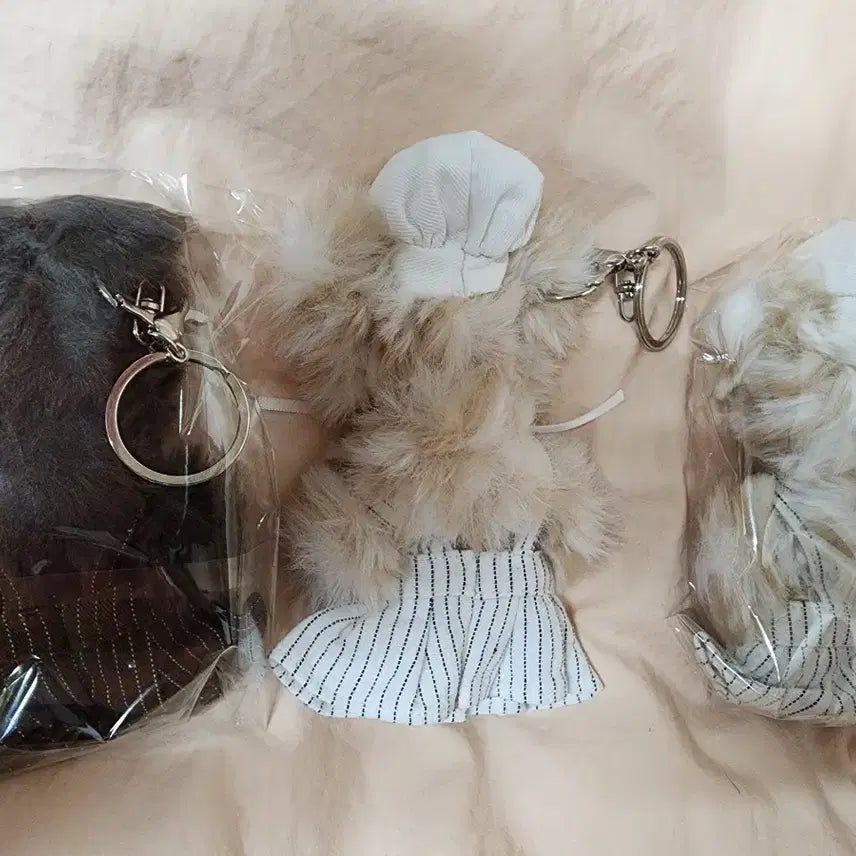 [BUNJANG] Hapa Kristin Teddy Bear Plush Keychain / 하파크리스틴 곰돌이 모루 인형 키링