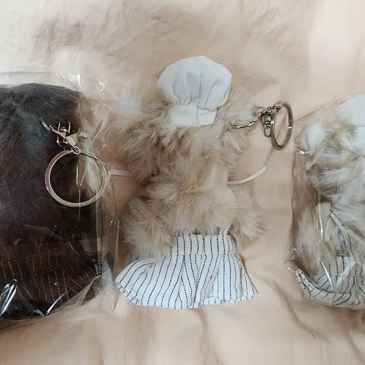 [BUNJANG] Hapa Kristin Teddy Bear Plush Keychain / 하파크리스틴 곰돌이 모루 인형 키링