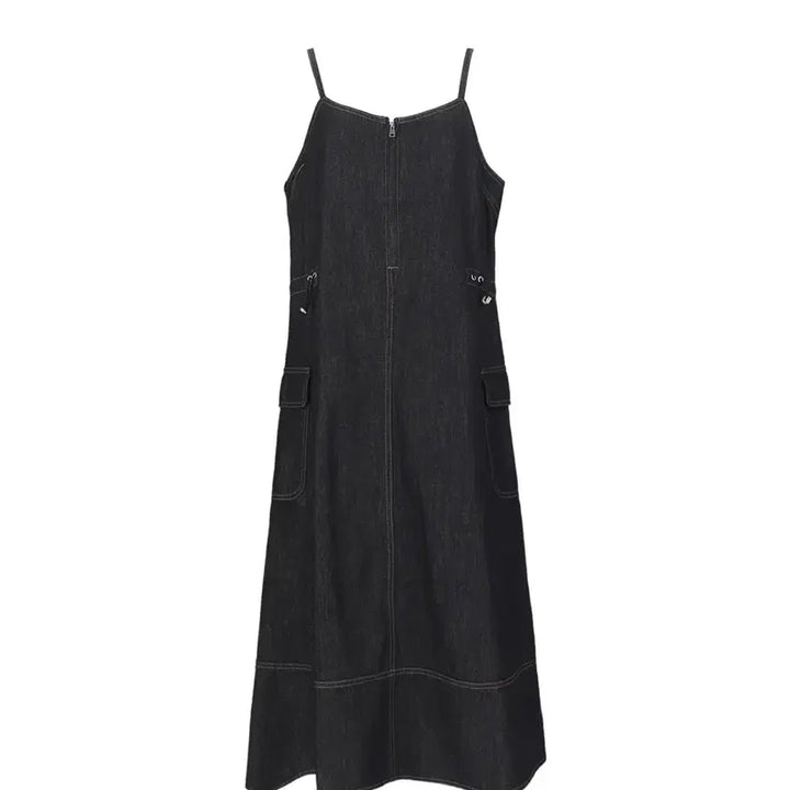 [BUNJANG] Denim Long Dress / 데님 롱 원피스