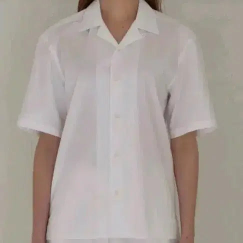 [BUNJANG] Avie Mua Camp Collar Poplin Shirt / 아비에무아 캠프칼라 포플린 셔츠 새상품