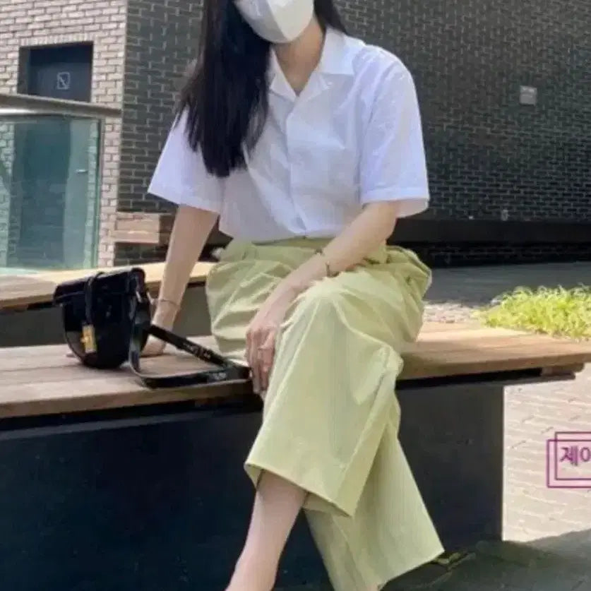 [BUNJANG] Avie Mua Camp Collar Poplin Shirt / 아비에무아 캠프칼라 포플린 셔츠 새상품