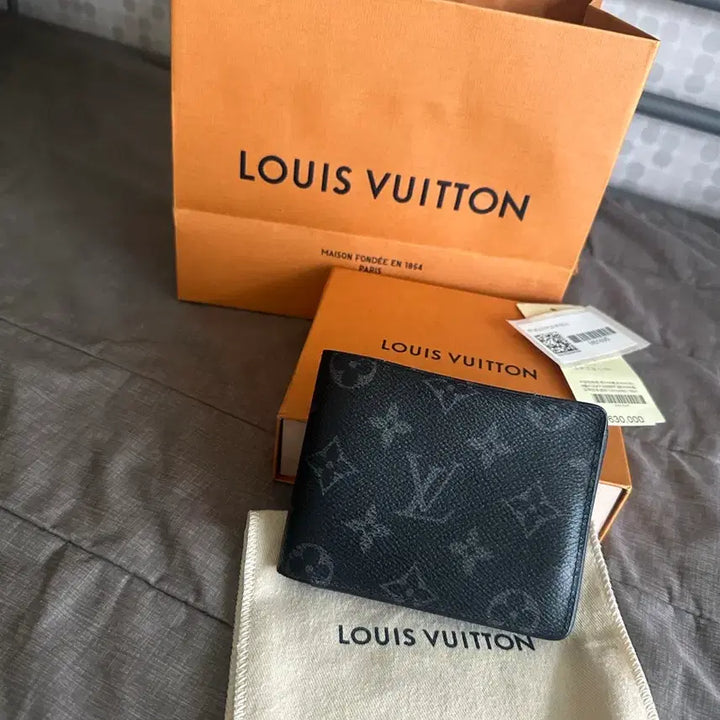 [BUNJANG] Louis Vuitton Eclipse Bifold Wallet Full Set / 루이비통 이클립스 반지갑 풀구성품