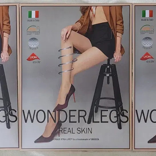 [BUNJANG] Wonderleg Pantyhose Real Skin XL 3-Pair Pack / 원더레그 팬티스타킹 리얼스킨 XL 3족