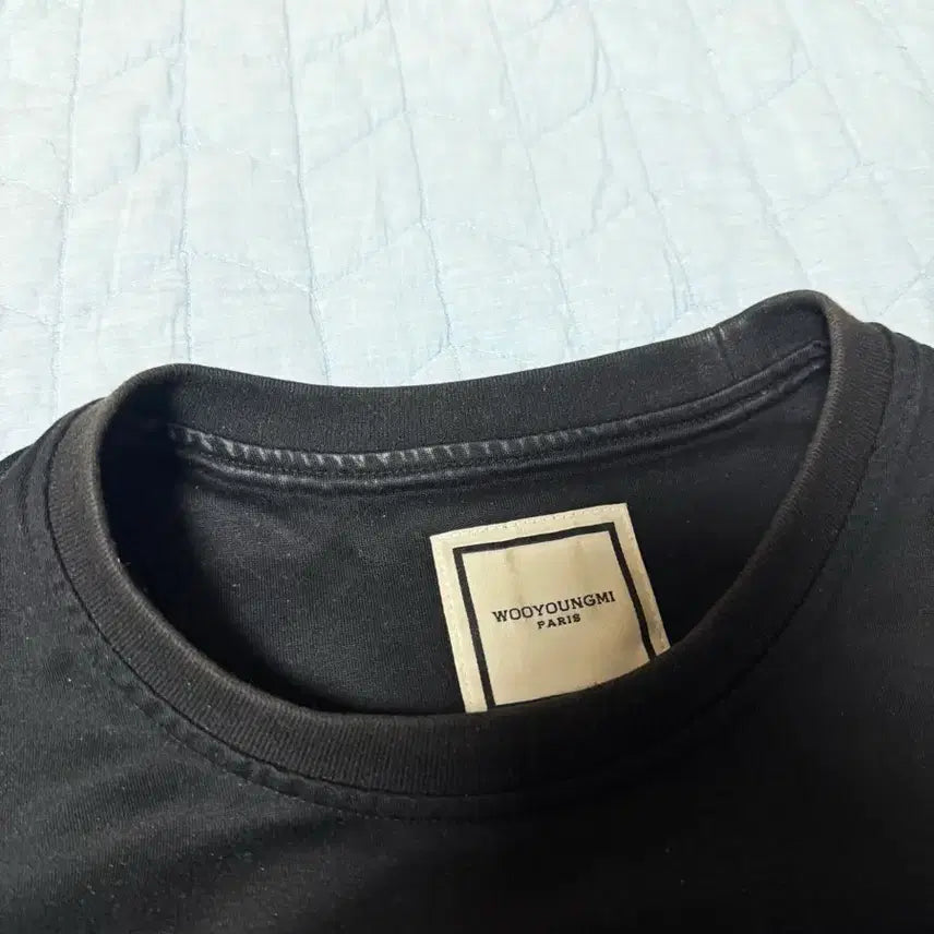 [BUNJANG] Wooyoungmi Black Logo T-Shirt / 우영미 반팔 50