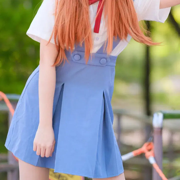 [BUNJANG] Evangelion Asuka School Uniform Graduation Photo Rental / 에반게리온 아스카 마리 교복 졸업사진 대여 졸사 대여