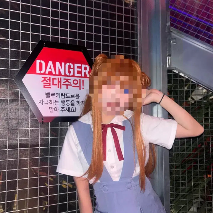 [BUNJANG] Evangelion Asuka School Uniform Graduation Photo Rental / 에반게리온 아스카 마리 교복 졸업사진 대여 졸사 대여