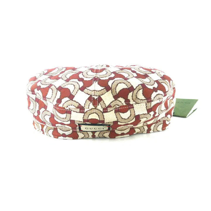 [BUNJANG] Gucci Reversible Cotton Jacquard Beret Hat / S구찌 리버시블 코튼 자카드 베레모