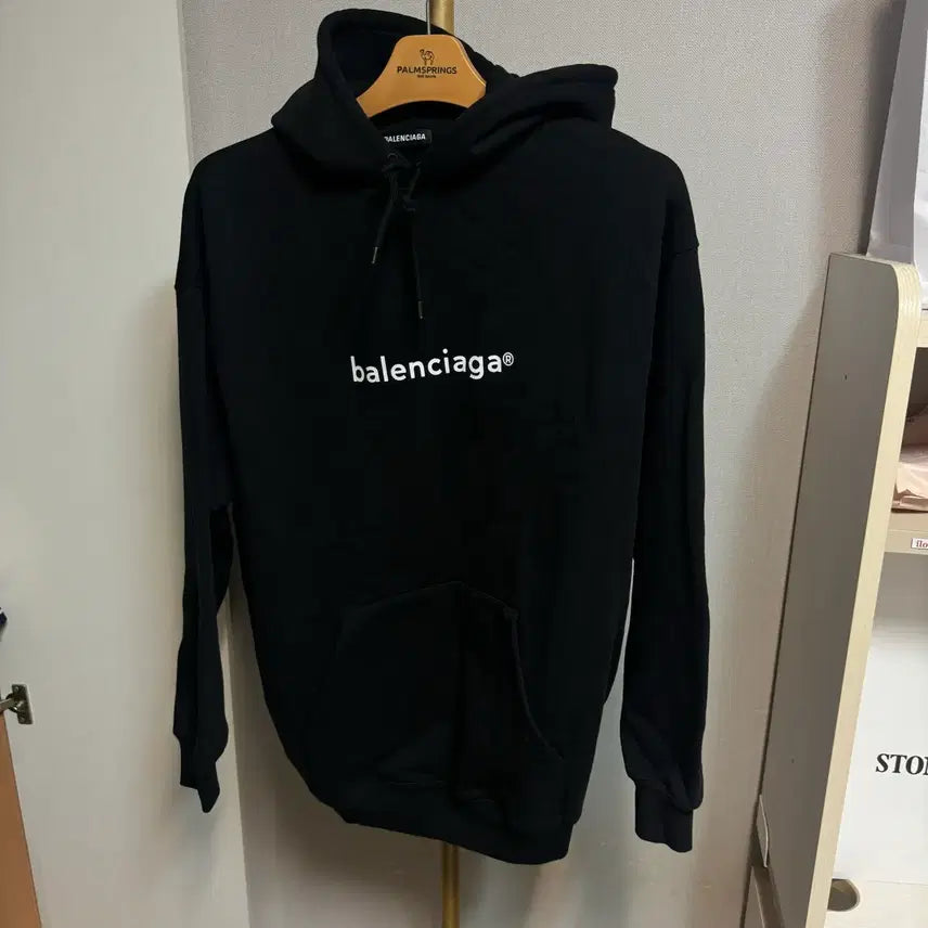 [BUNJANG] Balenciaga Black Hoodie / [백화점판] 발렌시아가 후드티 블랙