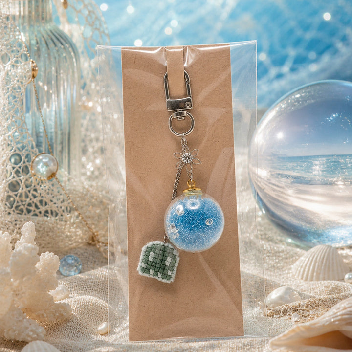 [BUNJANG] Handmade Water Droplet Keychain / 바다를 담은 물방울 키링