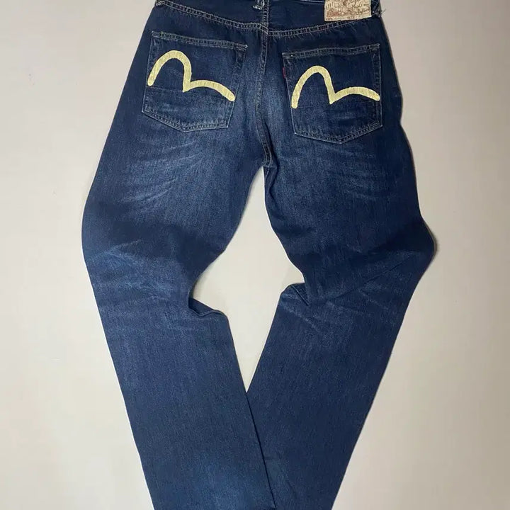 [BUNJANG] EVISU Washed Jeans / 에비수 EVISU 청바지