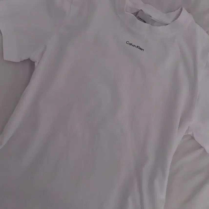 [BUNJANG] Calvin Klein Cotton T-Shirt White / 캘빈클라인 반팔