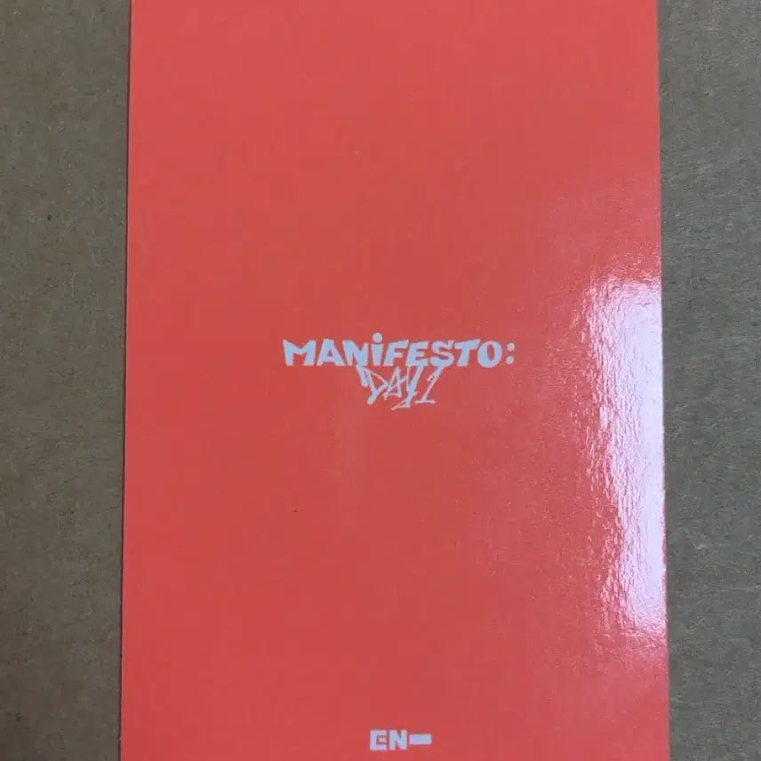 [BUNJANG] Enhypen Manifesto: Day 1 Ni-ki Photocard / Enhypen MANIFESTO : DAY 1 Ni-ki