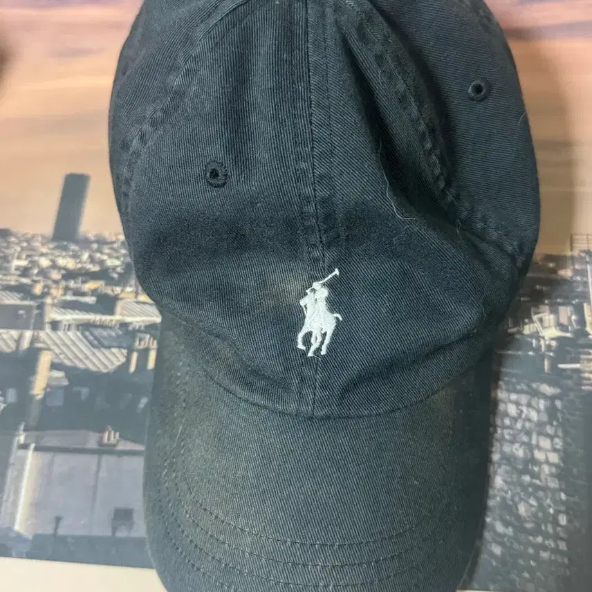 [BUNJANG] Polo Ralph Lauren Black Baseball Cap / 폴로 랄프로렌 블랙 볼캡