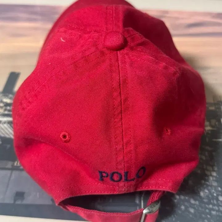 [BUNJANG] Polo Ralph Lauren Red Cotton Twill Cap / 폴로 랄프로렌 레드 볼캡