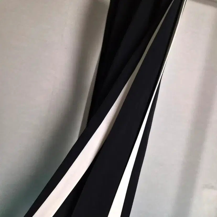 [BUNJANG] M Side Stripe Banding Wide Pants White / M) 밴딩 와이드 팬츠 흰색 옆줄