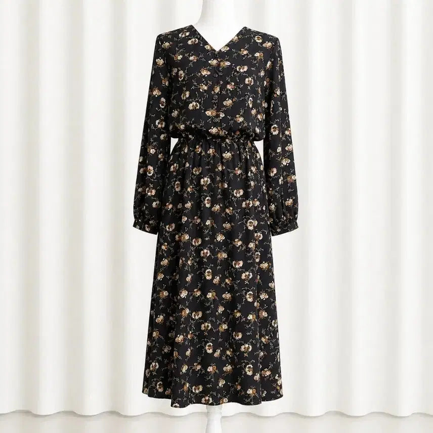 [BUNJANG] Grove Long Dress Floral Pattern / 그로브 롱원피스