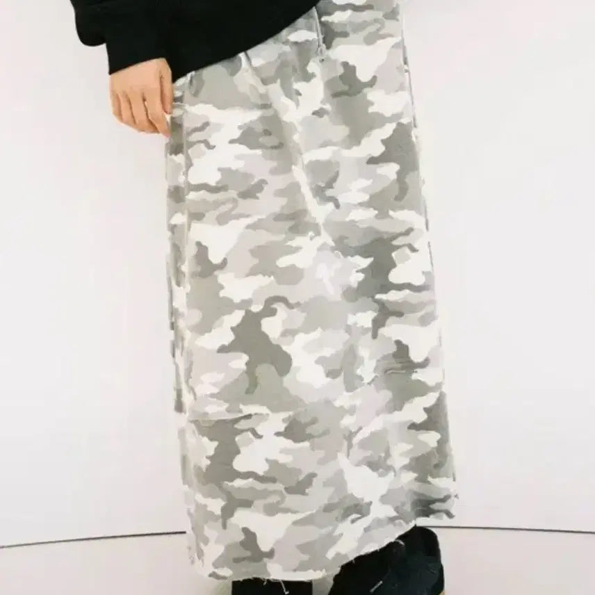 [BUNJANG] Webhouse Camouflage Long Skirt / 웹하우스 롱스커트 카모