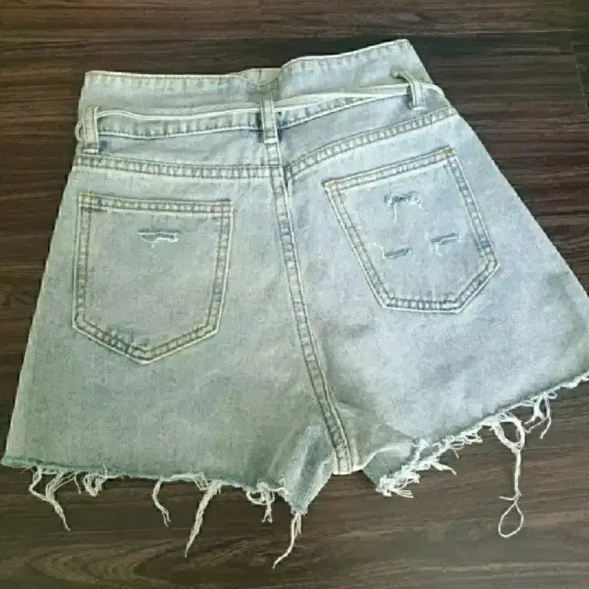 [BUNJANG] Light Wash Denim Shorts / (새상품) 끈연청 데님진 반바지