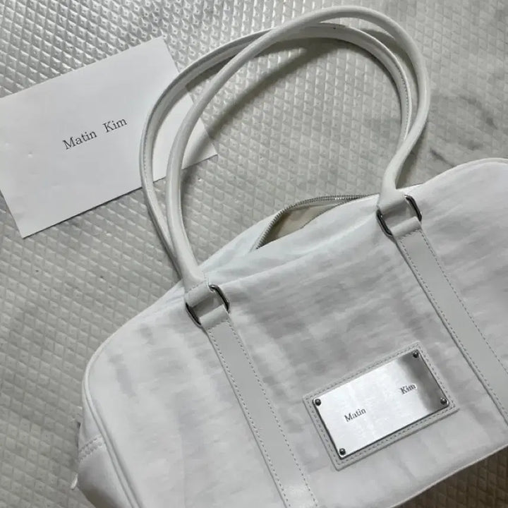 [BUNJANG] Matinkim Sporty Tote Bag White / 마뗑킴 스포티 토트백 화이트