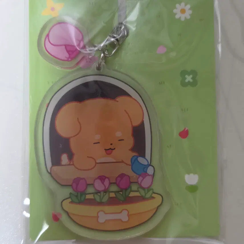 [BUNJANG] Duk-gae Spring Pixelie Acrylic Keyring / [택포] 덕개 봄 아크릴 키링 픽셀리 잠뜰TV