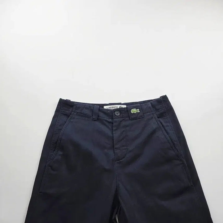 [BUNJANG] Lacoste Slim Fit Cotton Chino Pants Black Size 30 / 라코스테 면바지 슬림 로고 캐주얼 사이즈30 R5390