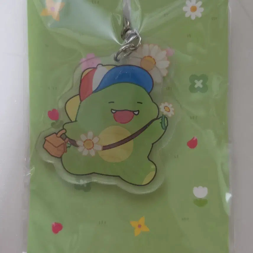 [BUNJANG] Pixelie Jumpal TV Dinosaur Spring Acrylic Keyring / [택포] 공룡 봄 아크릴 키링 픽셀리 잠뜰TV