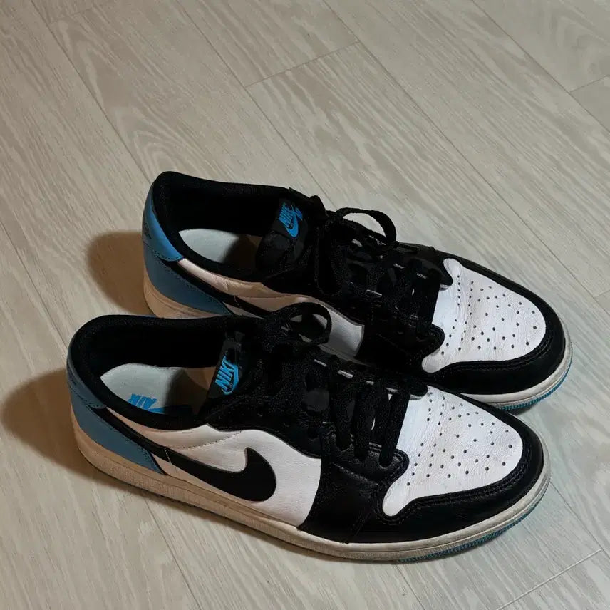 [BUNJANG] Nike Jordan 1 Low OG Black &amp; Dark Powder Blue (280mm) / 나이키 조던1 로우 OG 블랙 앤 다크 파우더블루 280