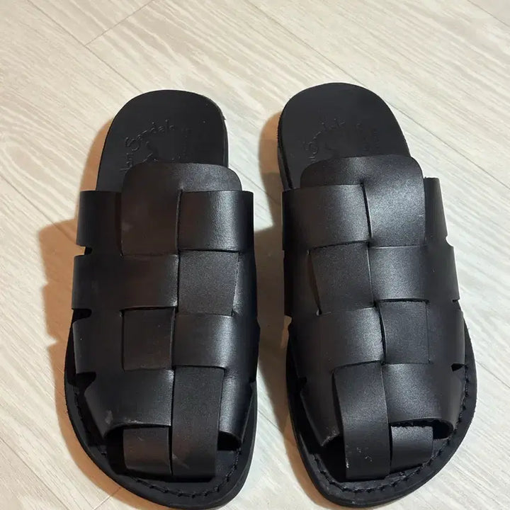 [BUNJANG] Jerusalem Sandals 1083 Sailor Slides Black Size 280 / 예루살렘 샌들 1083 세일러 슬라이드 블랙 280