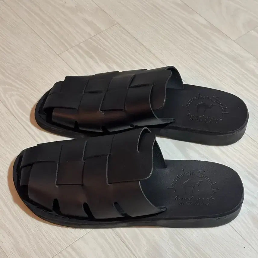 [BUNJANG] Jerusalem Sandals 1083 Sailor Slides Black Size 280 / 예루살렘 샌들 1083 세일러 슬라이드 블랙 280
