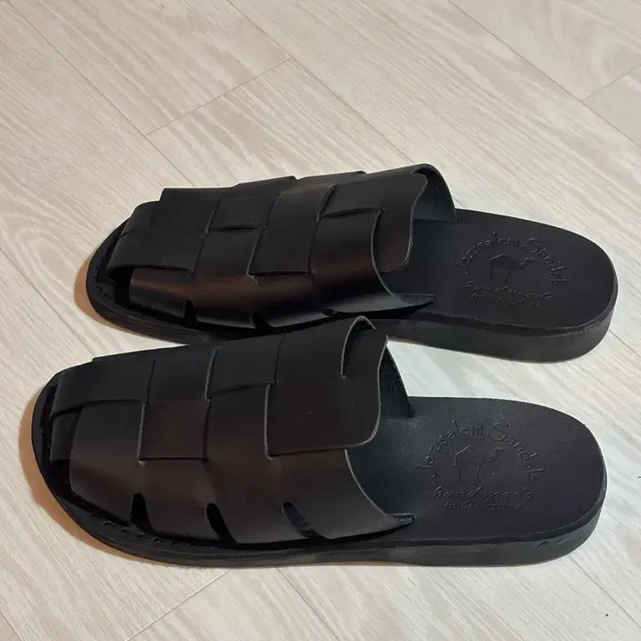 [BUNJANG] Jerusalem Sandals 1083 Sailor Slides Black Size 280 / 예루살렘 샌들 1083 세일러 슬라이드 블랙 280