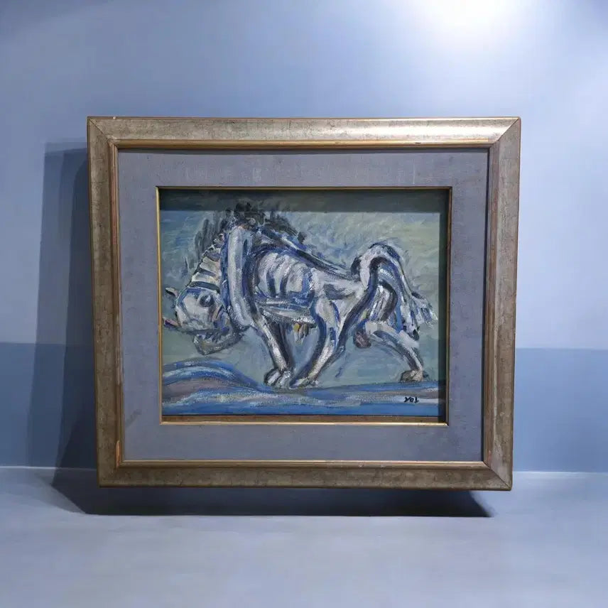 [BUNJANG] White Bull Oil Painting / 흰소 유화