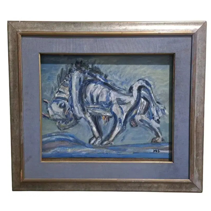 [BUNJANG] White Bull Oil Painting / 흰소 유화