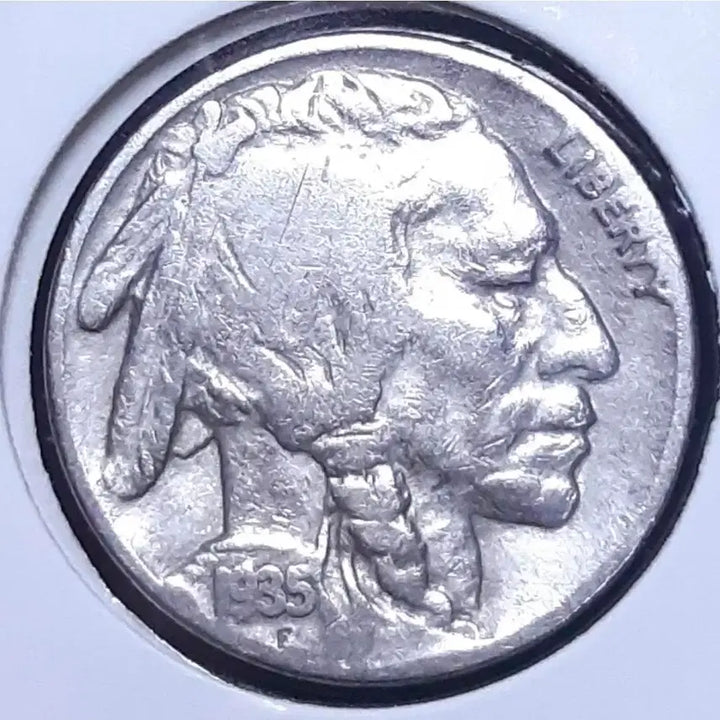 [BUNJANG] 1935 United States Buffalo Nickel 5 Cent Coin / 미국 1935년 버팔로 5센트.외국주화 주화 동전 화폐